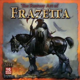 FANTASY ART OF FRANK FRAZETTA – 2018 CALENDAR