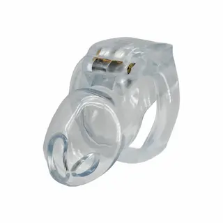 Hidden Desire Extreme Clear Control Cock Cage Regular, pás cudnosti pro muže 80 mm