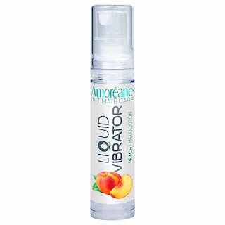 Amoréane – tekutý vibrační stimulační lubrikant broskev (10 ml)