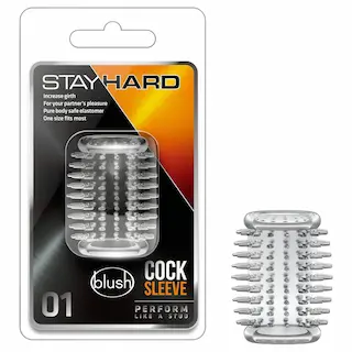 STAY HARD návlek na penis čirý