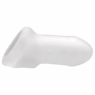 Perfect Fit – Fat Boy Thin – návlek na penis (10 cm, bílý)