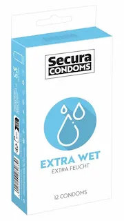 Secura Extra Wet – extra lubrikované kondomy (12 ks)