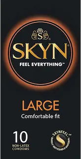 SKYN Large – XL bezlatexové kondomy (10 ks)