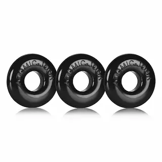 Oxballs Ringer 3-Pack Black, sada 3 ks elastických erekčních kroužků