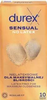 DUREX Sensual No Latex – bezlatexové kondomy (10 ks)