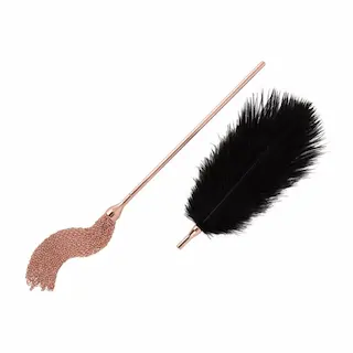 Rosy Gold – Feather Tickler & Whip