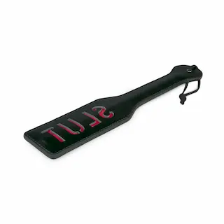 Koženková plácačka Black Slut (32,5 cm)
