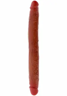Dvojitý Dong s předkožkou silikonový 35 cm