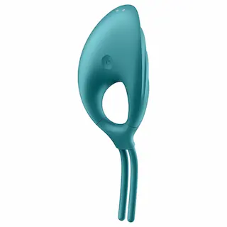 Satisfyer Swordsman – akumulátorový vibrační erekční kroužek (zelený)