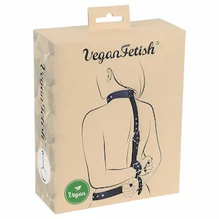 Vegan Fetish – poutací sada na ruce za záda – černá