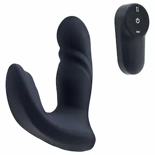 Dreamtoys Pulz – pulzační anální vibrátor s dálkovým ovládáním (modrý)