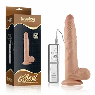 9,5“ Real Extreme Vibrační Dildo