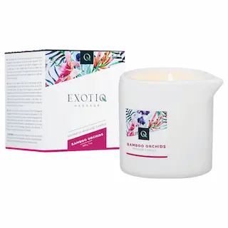 Exotiq Bamboo Orchids – masážní svíčka (200 g)