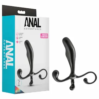 Anal Adventures – anální dildo na prostatu – černé
