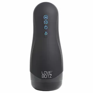Lovebotz – automatický masturbátor s vodotěsným sáním a vibracemi – černý