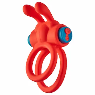 Dreamtoys Love Signal – vibrační erekční kroužek (červený)
