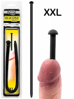 Push Silicone Dilator Extra Long XXL, dlouhý silikonový dilatátor 355 x 9,5 mm