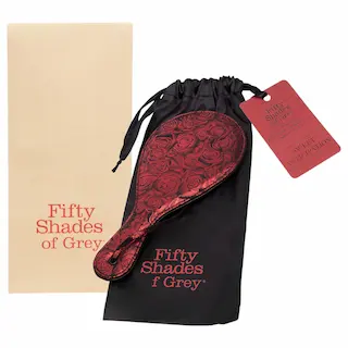 Fifty Shades of Grey – plácačka – černá/červená