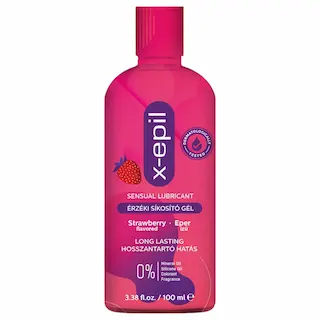 X-Epil – lubrikační gel s jahodovou příchutí – 100 ml