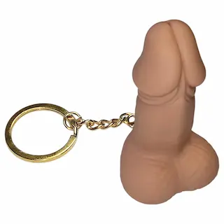 Diverty – přívěsek na klíče s penisem – přírodní barva