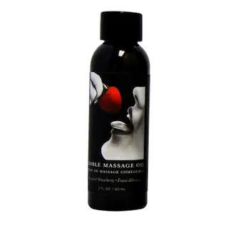Jahodový masážní olej k požití – 60 ml
