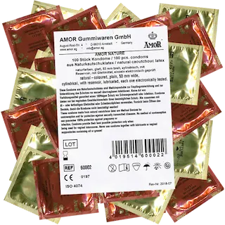 Amor Bulk-Pack: Nature, 100 natural condoms