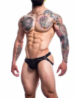 L4CE by C4M Jockstrap Capri Black