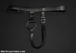 Postroj Mr. S Leather Deluxe Locking Butt Plug Harness