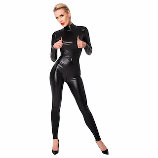 Noir – overal na zip (černý)