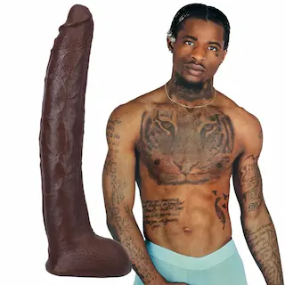 Damion Dayski – Realistic ULTRASKYN Dildo – 12″ / 30 cm – Chocolate