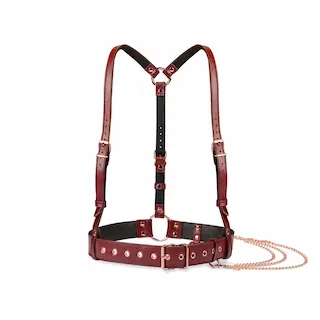 Postroj Liebe Seele Wine Red Body Harness vínový