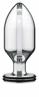 ElectraStim EM2190 Intruder Extreme Butt Plug Small, kovový anální kolík pro elektrostimulaci 11,7 x 5 cm
