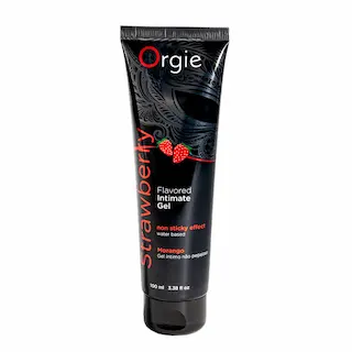 Orgie Lube Tube Strawberry – Waterbased Lubricant – 3 fl oz / 100 ml