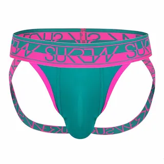 Jocksy Sukrew Green-Pink Jockstrap