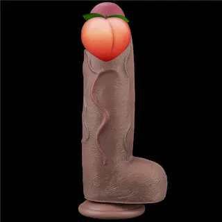 12“ Dvouvrstvý silikonový penis XXL