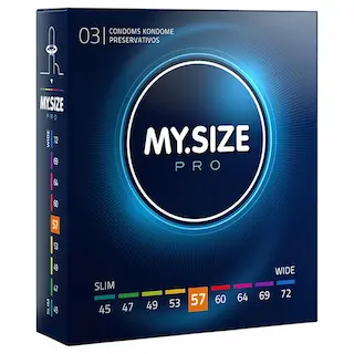 My.Size PRO – kondom na míru – 57 mm (3 ks)