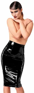 NOIR F378 Dominae Column PVC pencil skirt 3XL