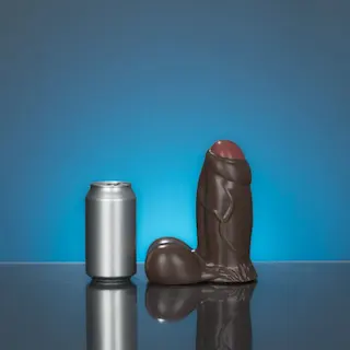Stream’s Toys Burly Ben Bear Brown Medium, fantasy dildo s integrovanou přísavkou 18 x 6,6 cm