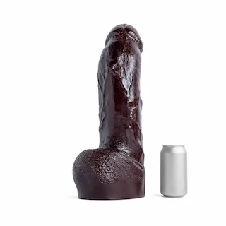 Mr. Hankey’s Toys Krave Melanin XXXXL, prémiové silikonové dildo s Vac-U-Lock 41,3 x 9,4–10,6 cm