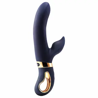 Dream Toys – vibrátor s ohřevem a baterií – modrý