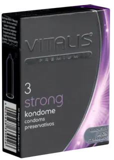 Vitalis Premium Single: Strong, 3 condoms