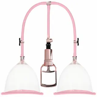 Vakuová pumpa na prsa Rose Gold, L