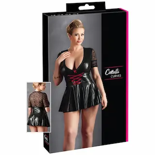 Plus size lesklé šaty Debra, XXXL