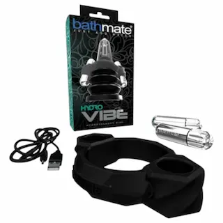 Bathmate Hydro Vibe – hydroterapeutický vibrační kroužek (černý)