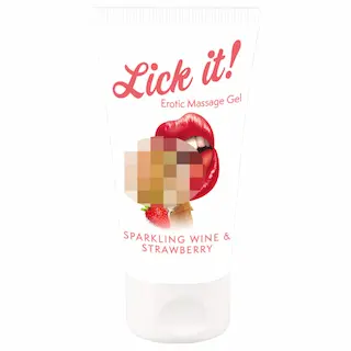 Masážní gel Lick it! víno – jahoda 50 ml