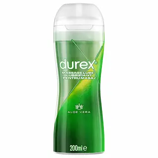 Durex 2v1 masážní olej – Aloe Vera (200 ml)