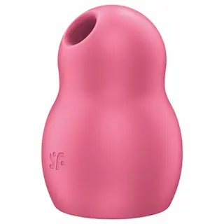 Satisfyer Pro To Go 1 – akumulátorový, vzduchovými vlnami stimulující vibrátor na klitoris (červený)