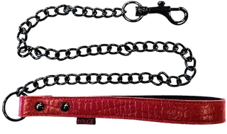ROUGE Leather Lead (Burgundy with Black Accessories Ananconda)