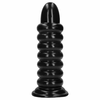 Au! Spiral Force – kroucený anální kolík (černý) – 23,5 cm