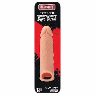 RealStuff Extender 6,5 – návlek na penis (přírodní, 17 cm)